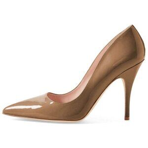 YDN Women's Chic Pointed Closed Toe Mid Heel Pumps